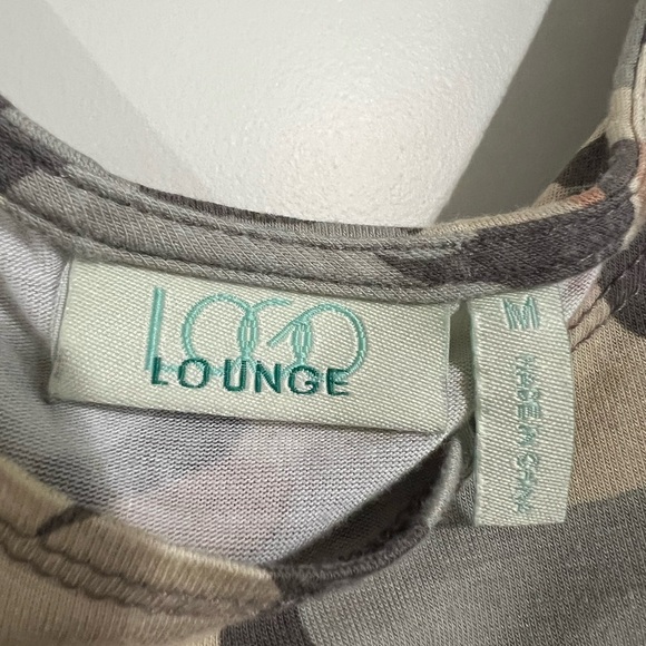 LOGO by Lori Goldstein Camouflage Tank Top - Gray, Brown, Tan - Picture 2 of 2